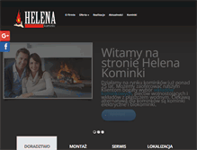 Tablet Screenshot of kominkihelena.pl